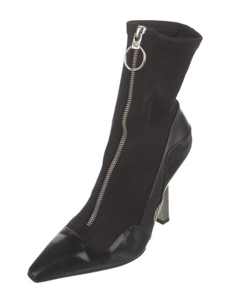 Versace Nylon Lace-Up Boots