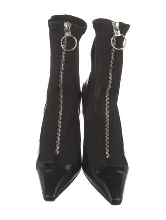 Versace Nylon Lace-Up Boots