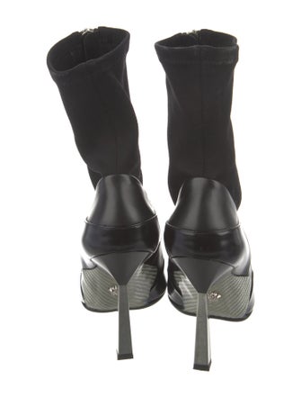 Versace Nylon Lace-Up Boots