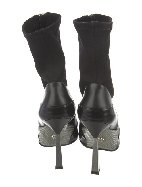 Versace Nylon Lace-Up Boots