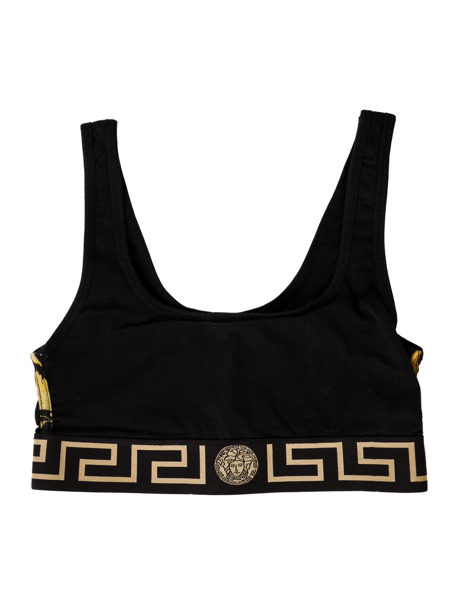 Versace Strapless Crop Top