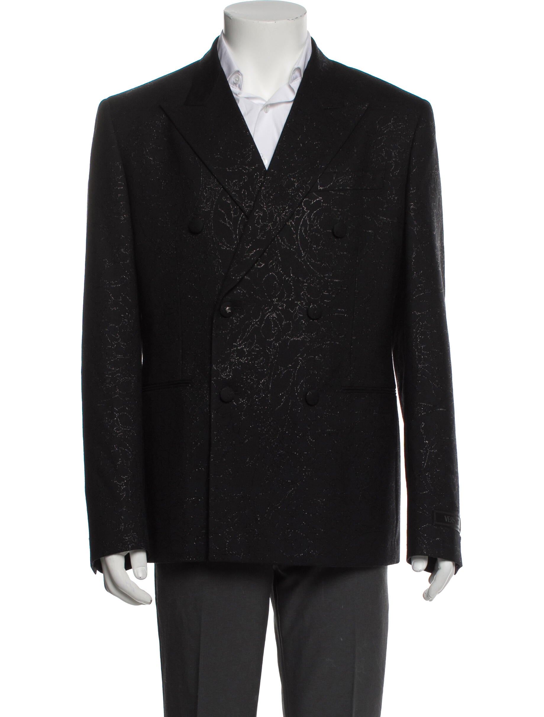 Versace Medusa Insignia Virgin Wool Blazer