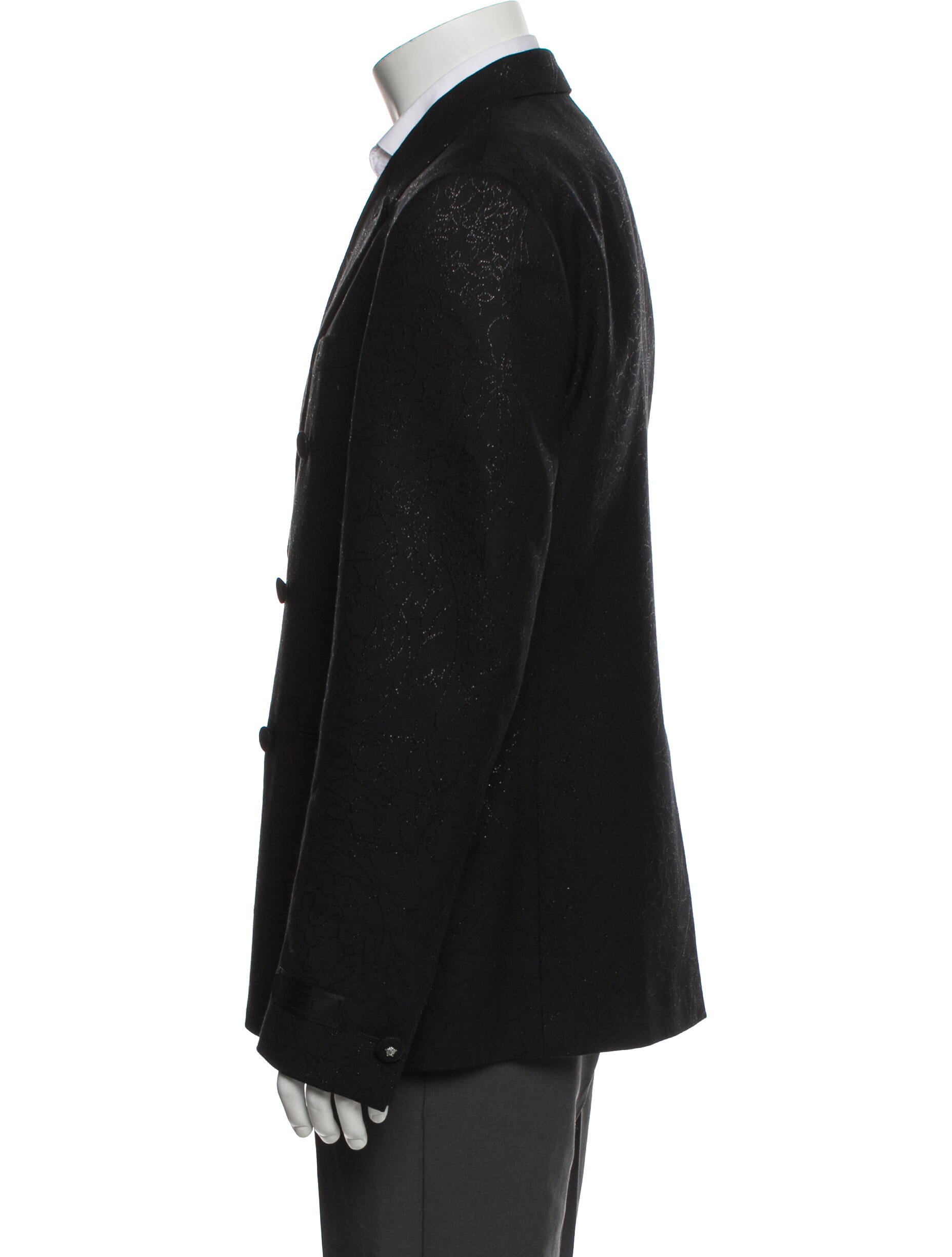 Versace Medusa Insignia Virgin Wool Blazer