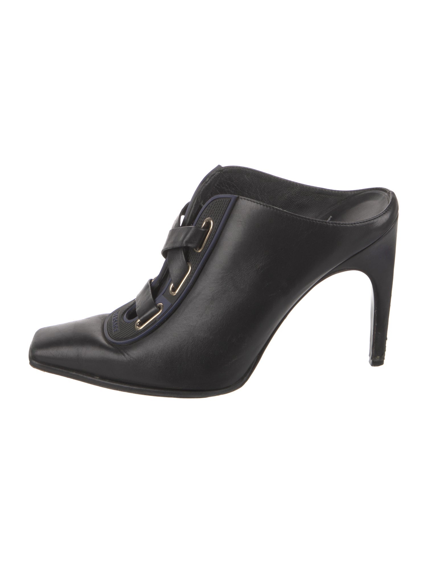 Versace Leather Mules