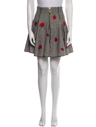 Versace Virgin Wool Mini Skirt