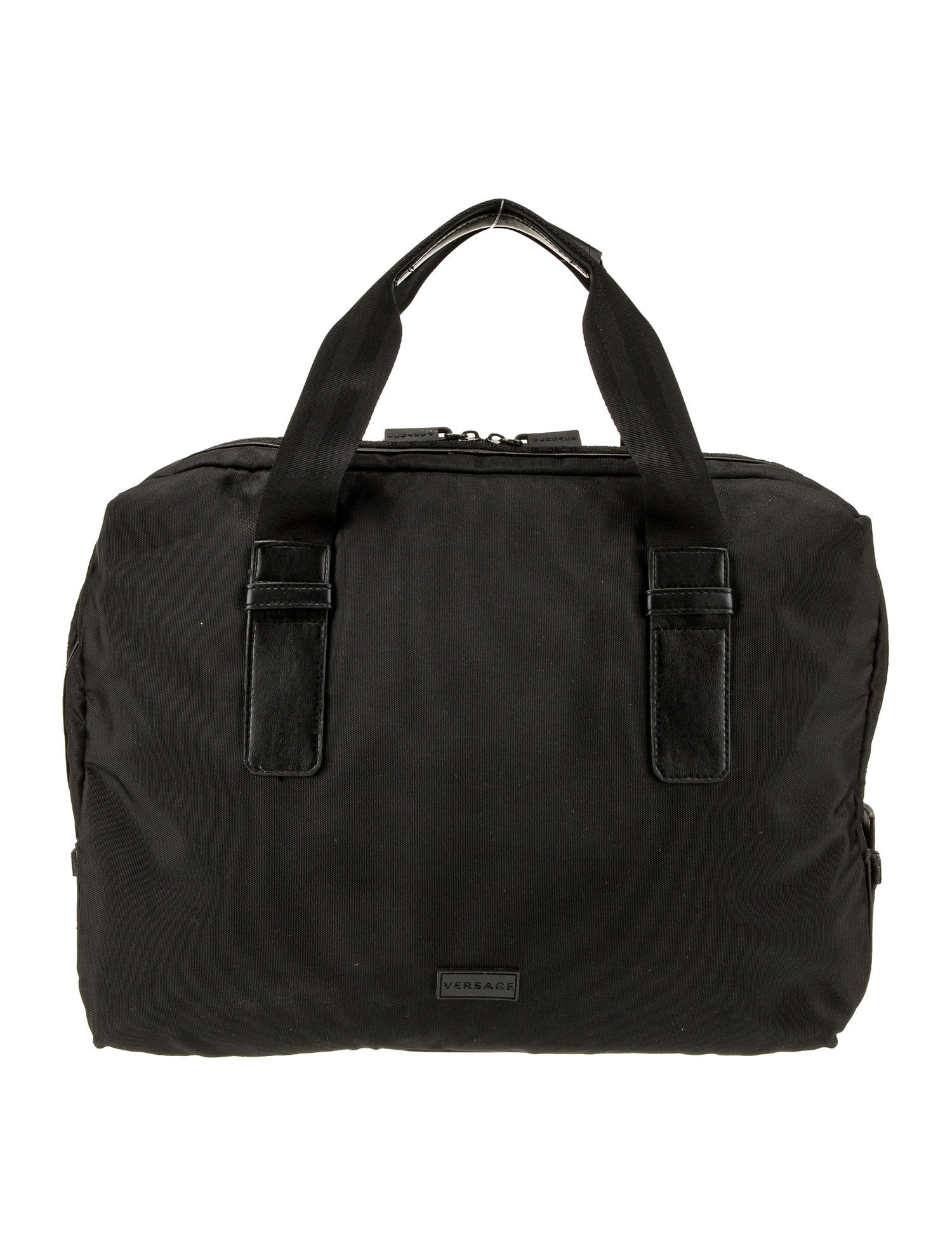 Versace Leather Weekender Bag