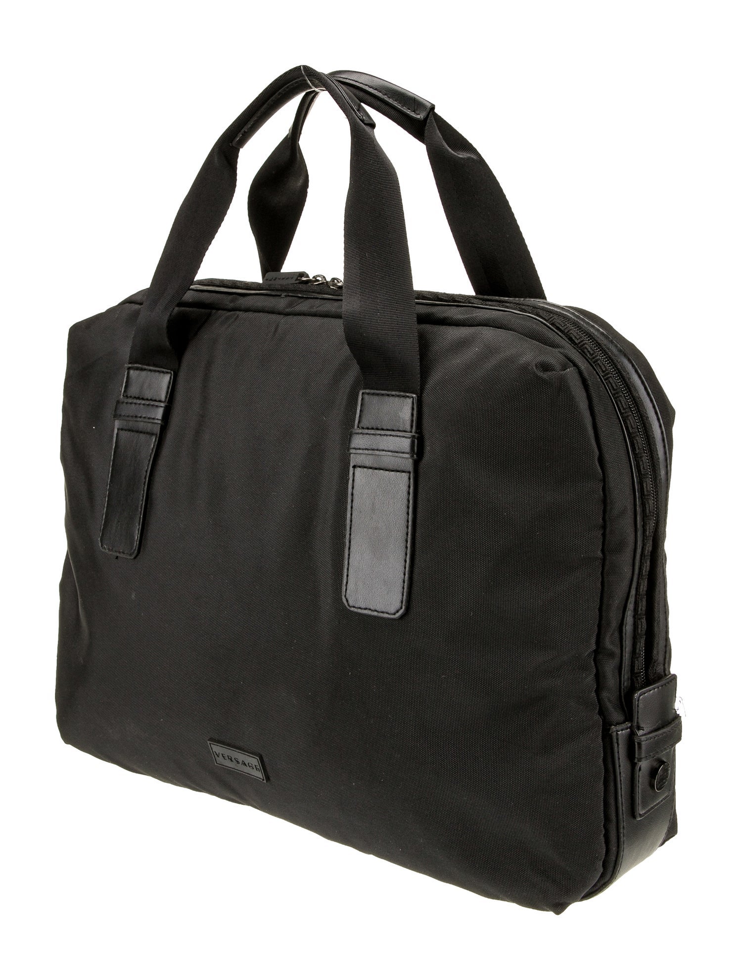 Versace Leather Weekender Bag