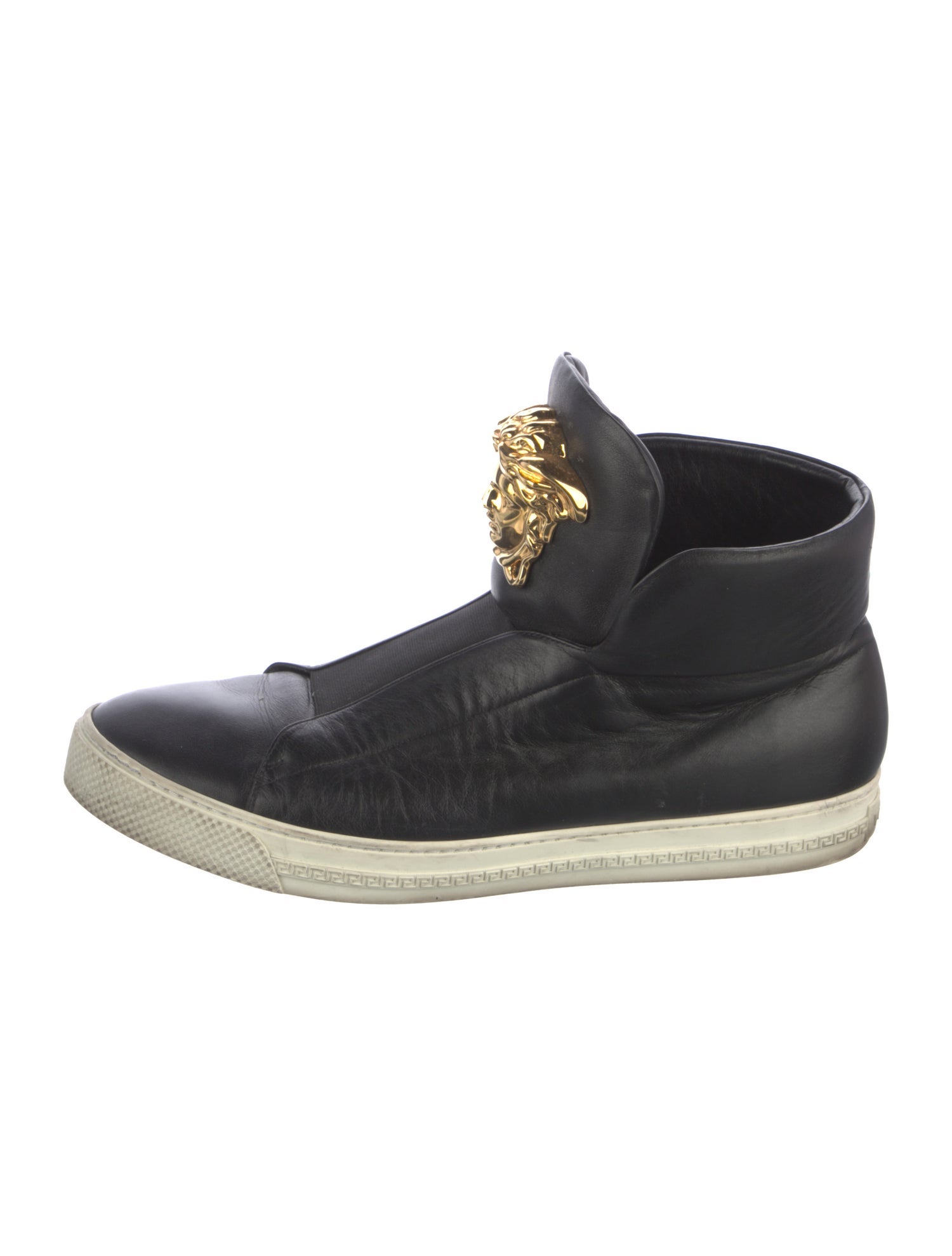 Versace Medusa Insignia Leather Sneakers