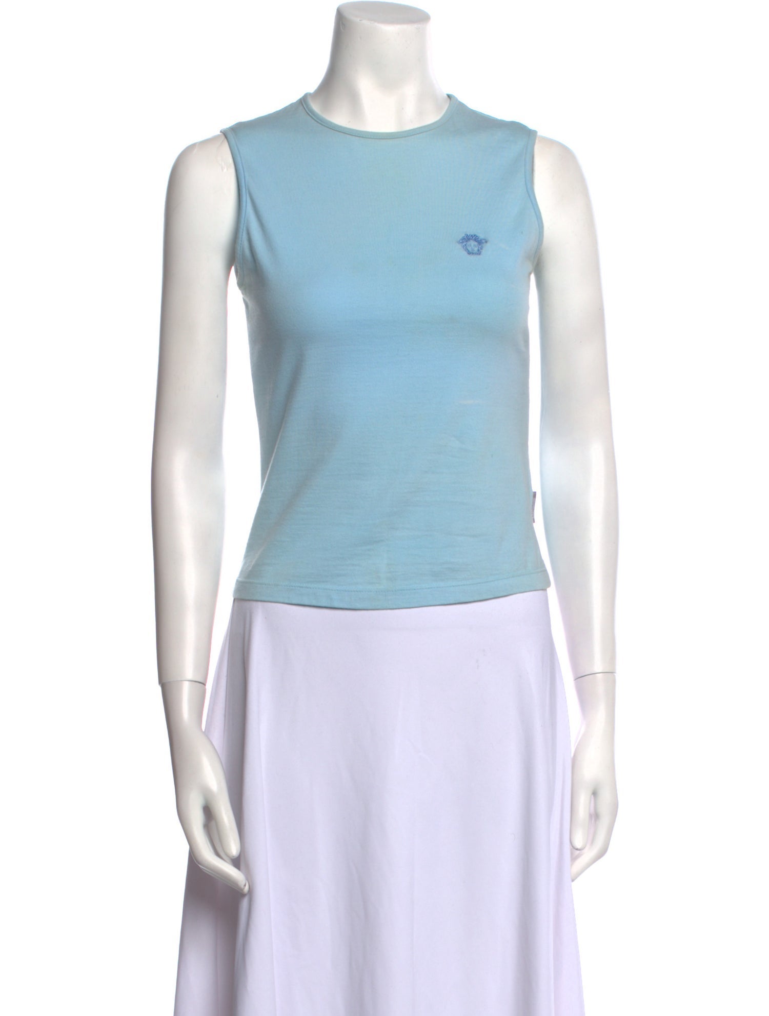 Versace Crew Neck Sleeveless Top