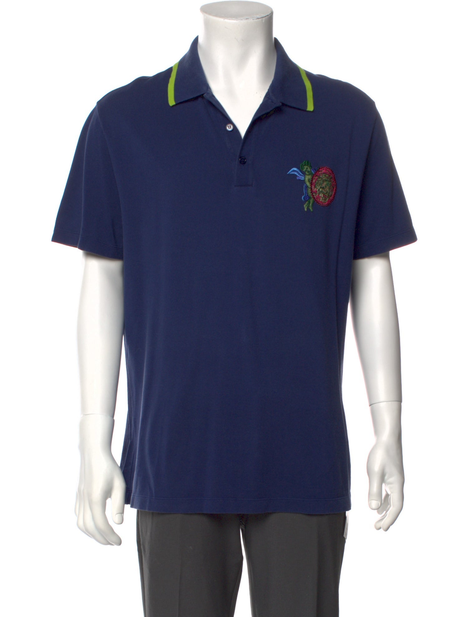 Versace Collar Short Sleeve Polo Shirt