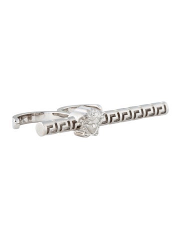 Versace Cocktail Ring Greek Motif Double 8 | M