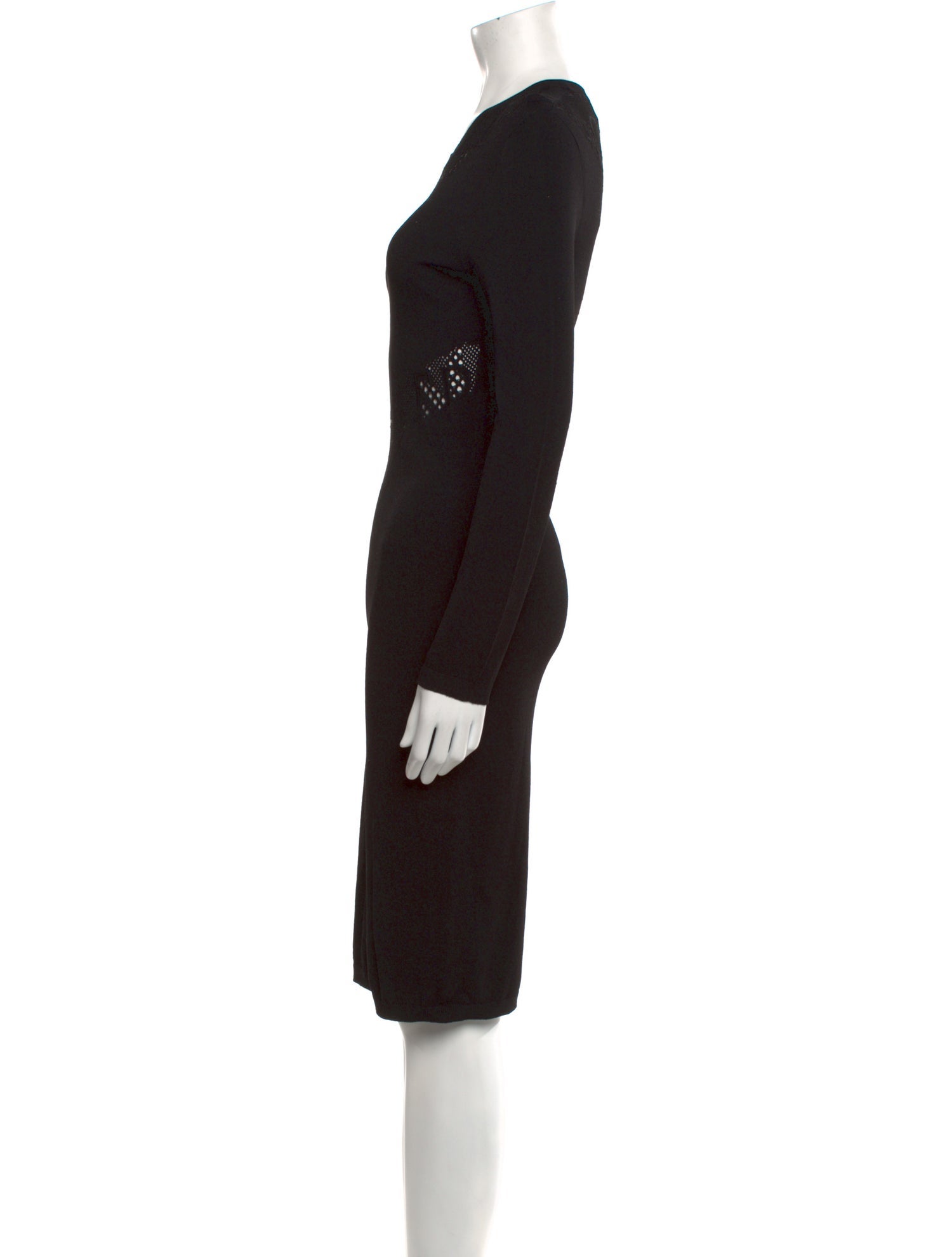 Versace Crew Neck Knee-Length Dress