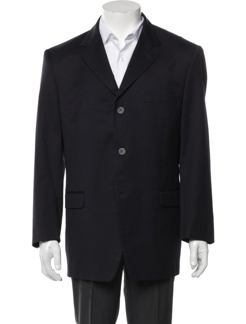 Versace Medusa Insignia Wool Overcoat