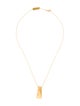 Versace 18K Geometric Pendant Necklace