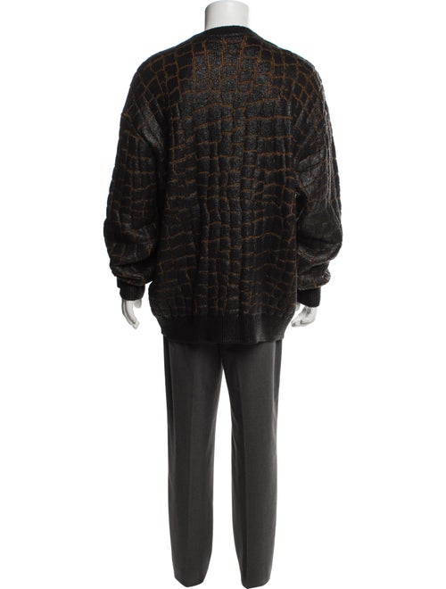 Versace Wool Animal Print Pullover