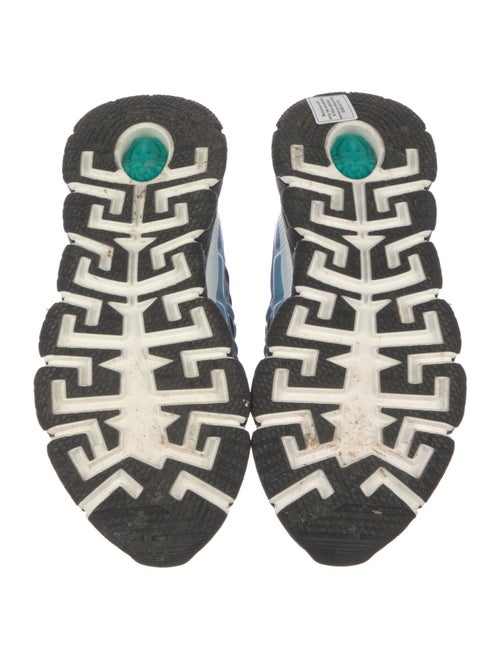 Versace Leather Printed Athletic Sneakers