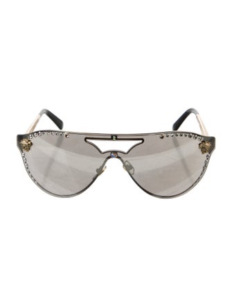 Versace Medusa Insignia Aviator Sunglasses