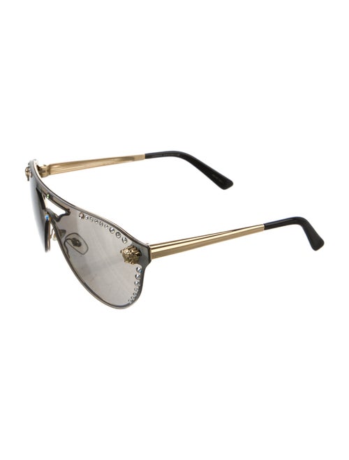 Versace Medusa Insignia Aviator Sunglasses
