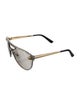 Versace Medusa Insignia Aviator Sunglasses