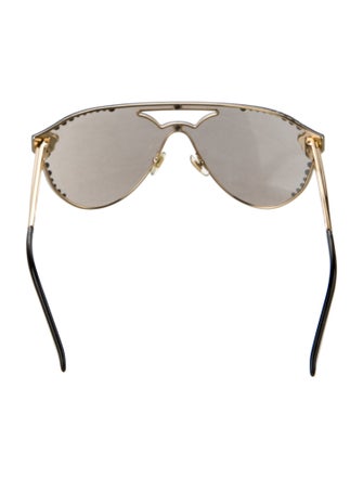 Versace Medusa Insignia Aviator Sunglasses