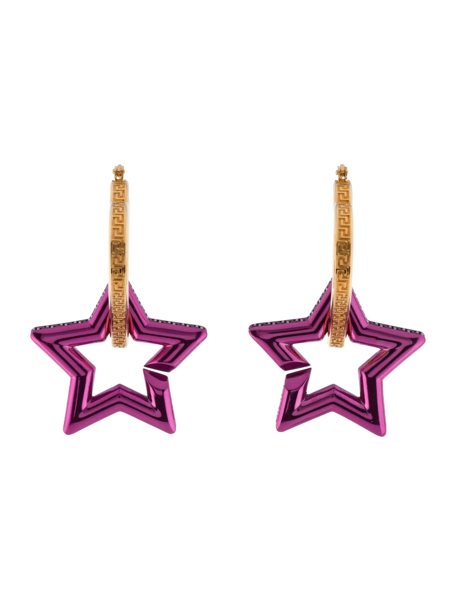 Versace Star & Heart Drop Earrings