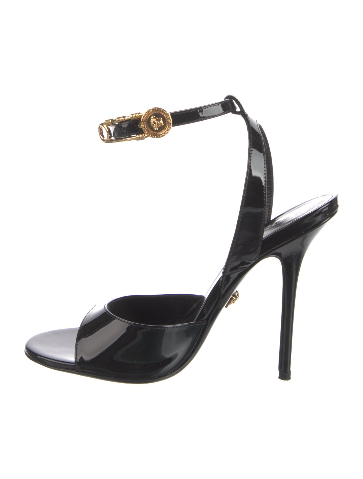 Versace Medusa Insignia Leather Sandals