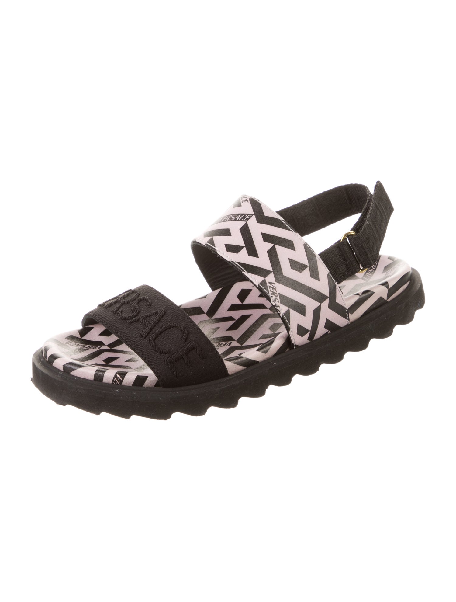 Versace Girls' Printed Flat Sandals