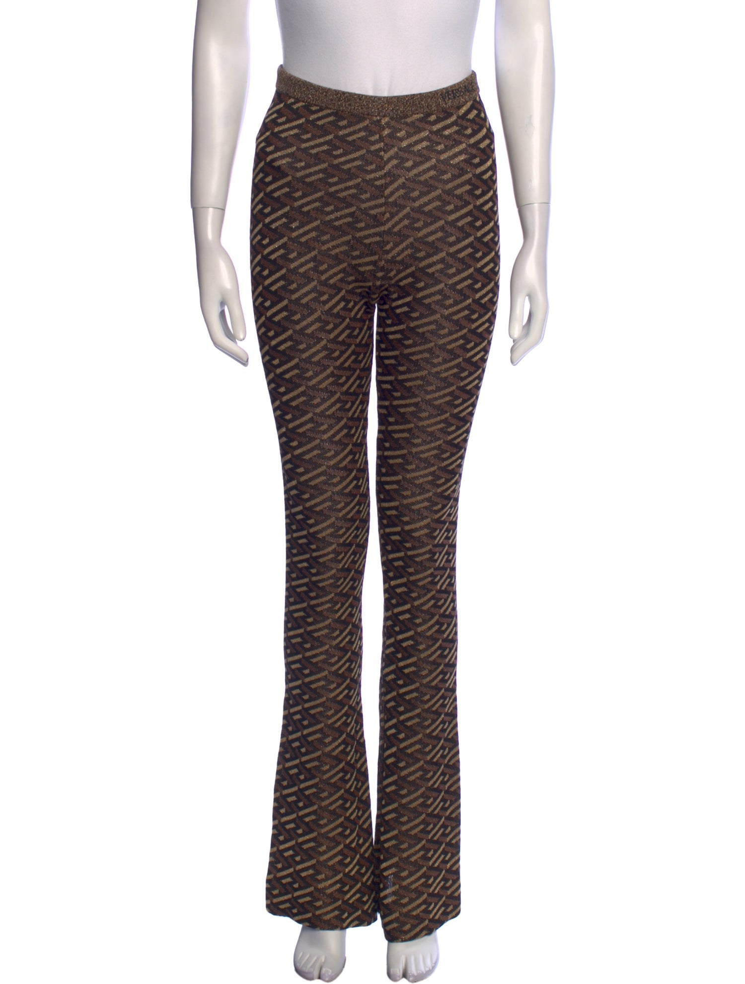 Versace Printed Wide Leg Pants