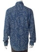 Versace Printed Long Sleeve Denim Shirt