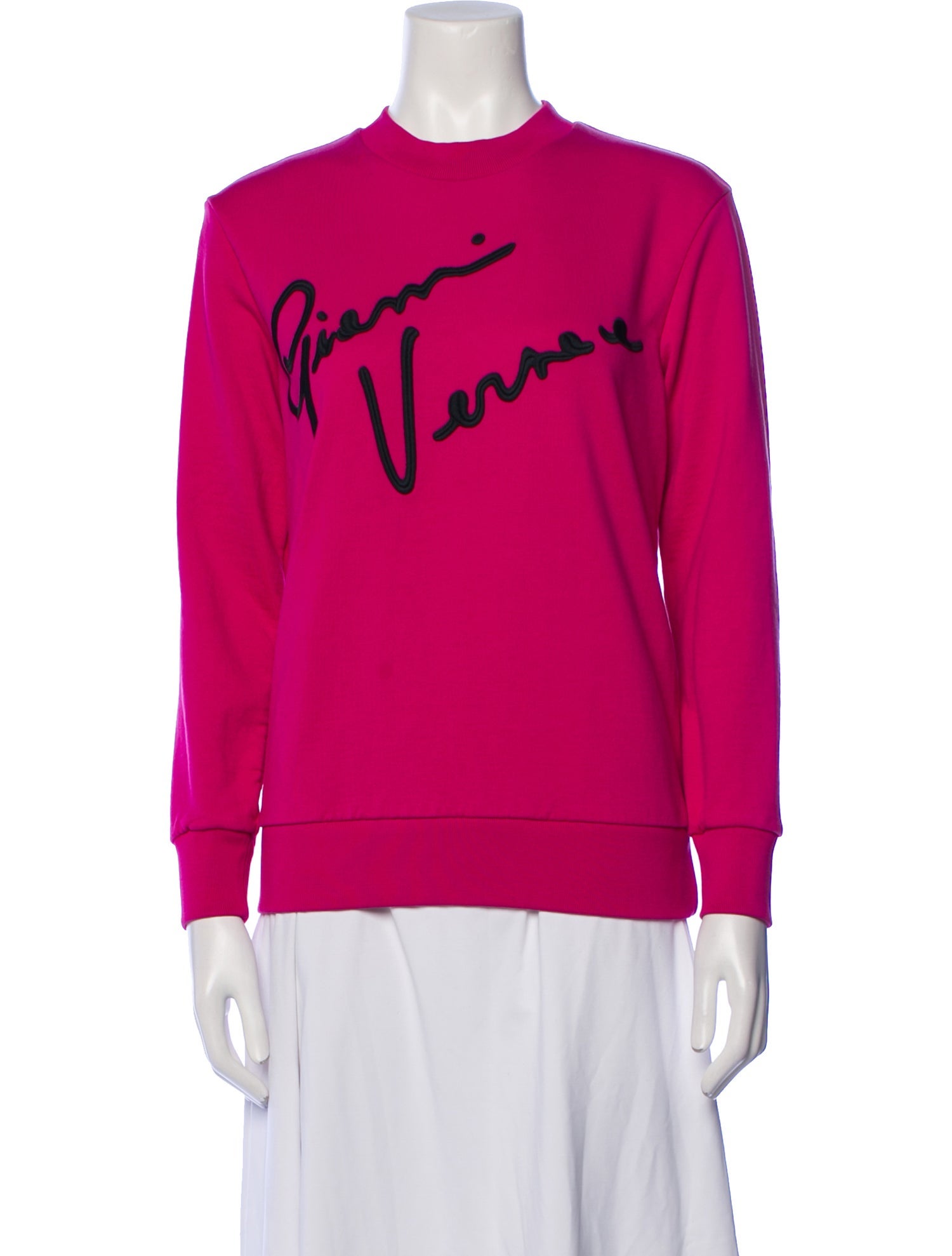 Versace Graphic Print Crew Neck Sweatshirt