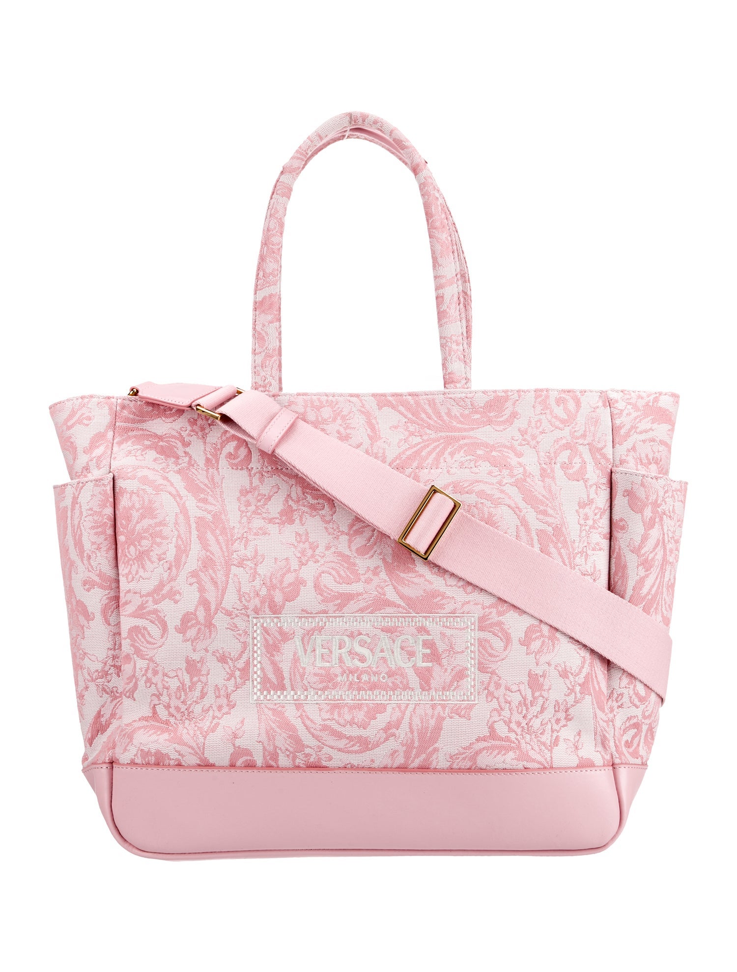 Versace Canvas Messenger Bag