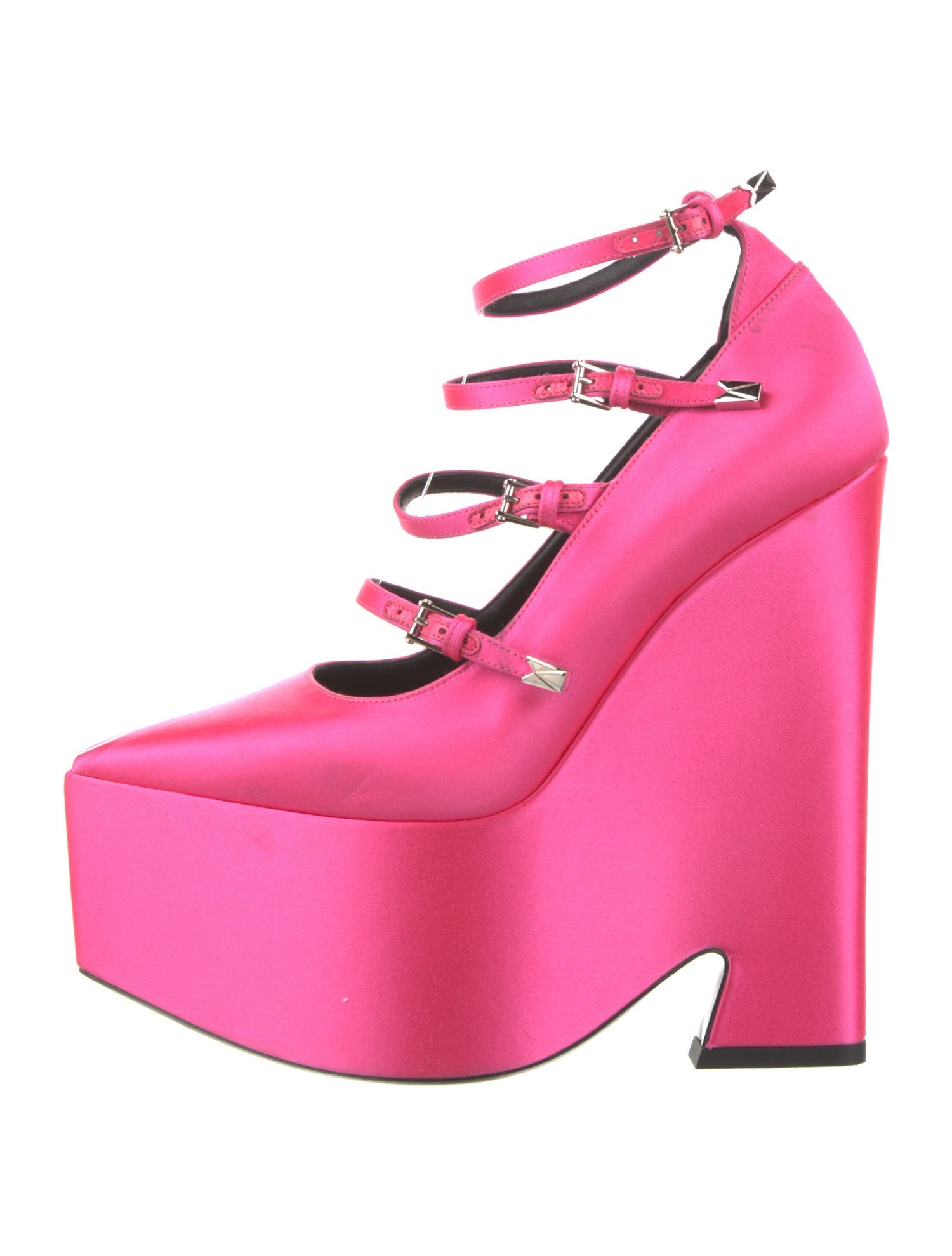 Versace Satin Slingback Pumps