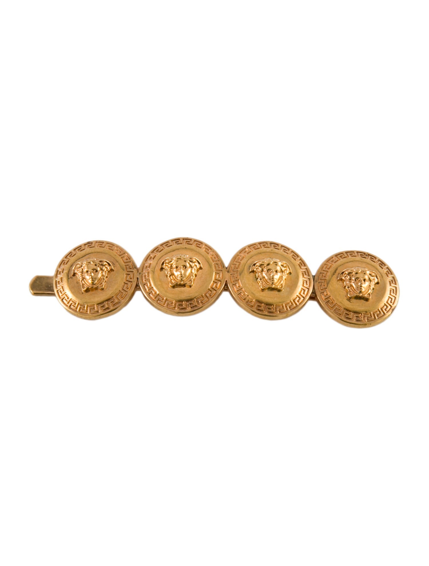 【関税＆送料込み】Versace Jellyfish Satin Hair Clip Access Versace Jellyfish Satin Hair Clip Accessories In Black