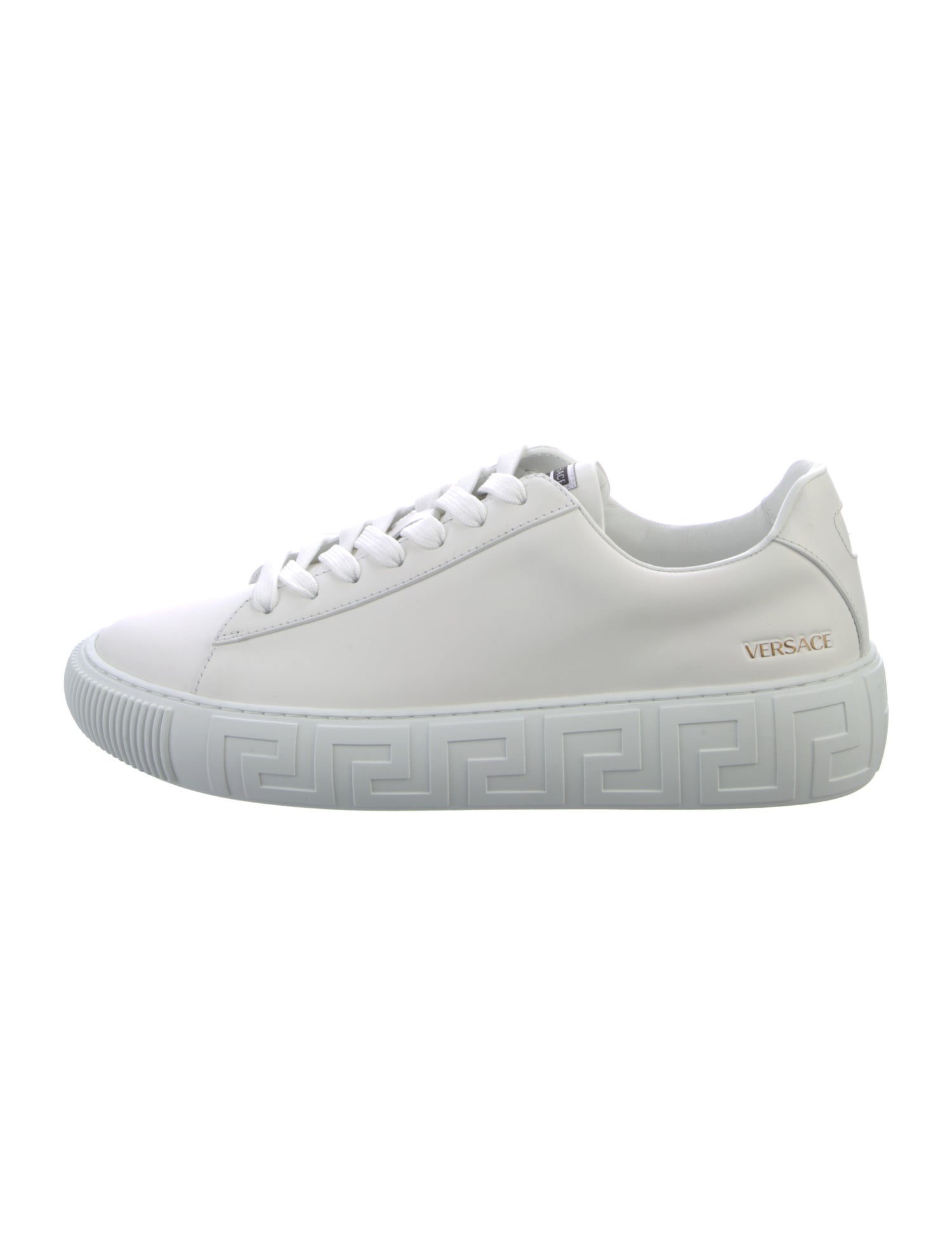 Versace Medusa Insignia Leather Sneakers