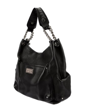 Versace Leather Top Handle Bag