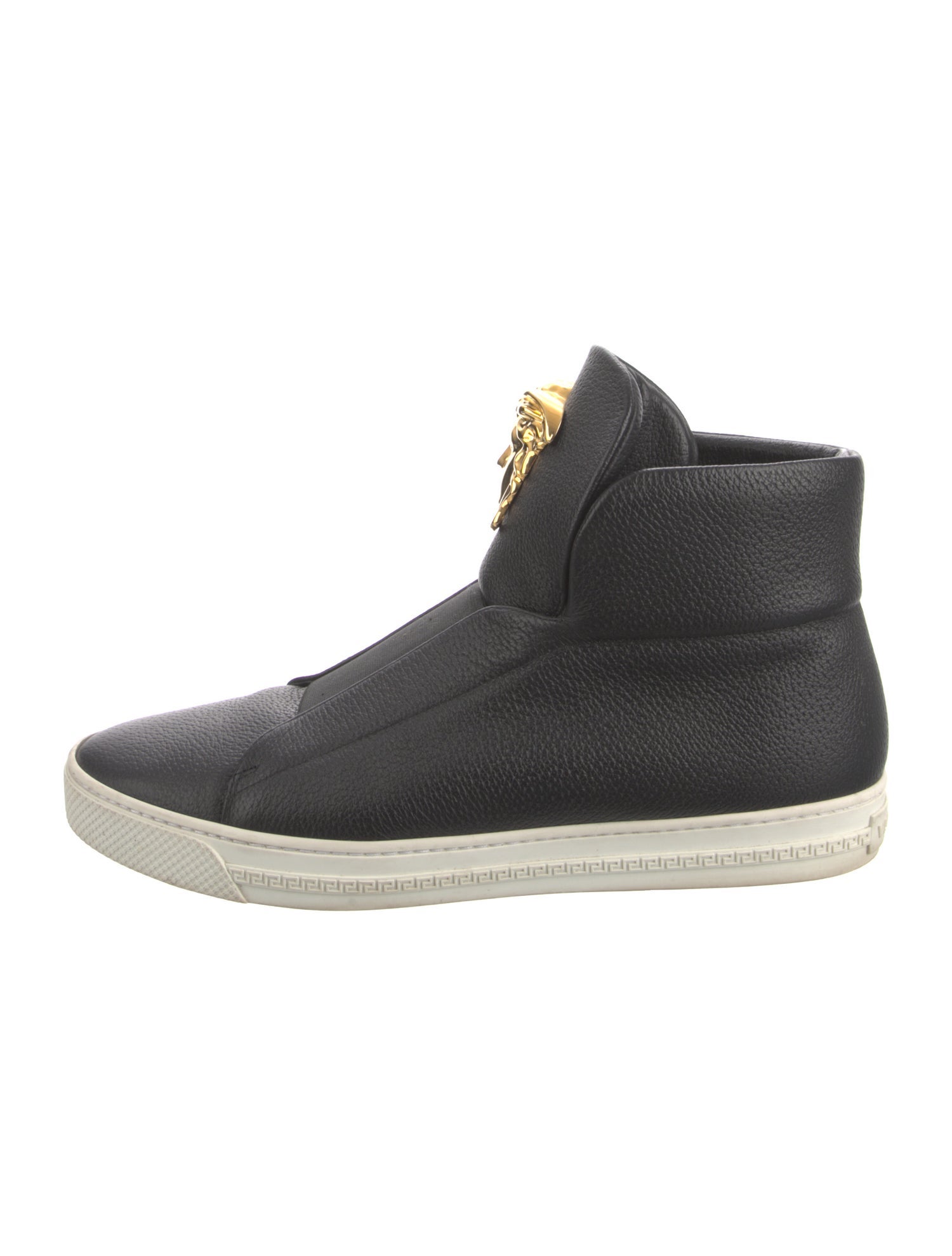 Versace Medusa Insignia Leather Sneakers