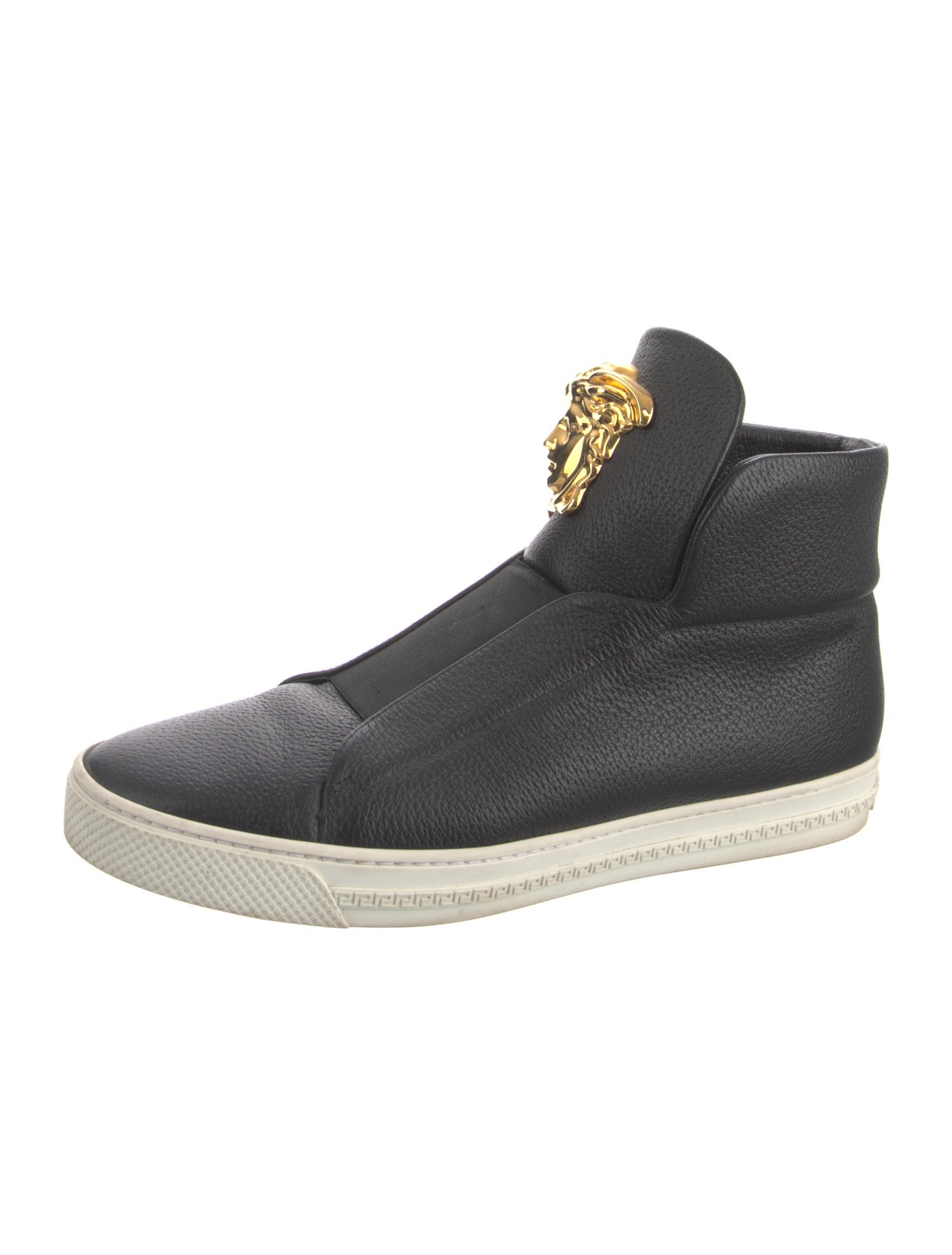 Versace Medusa Insignia Leather Sneakers