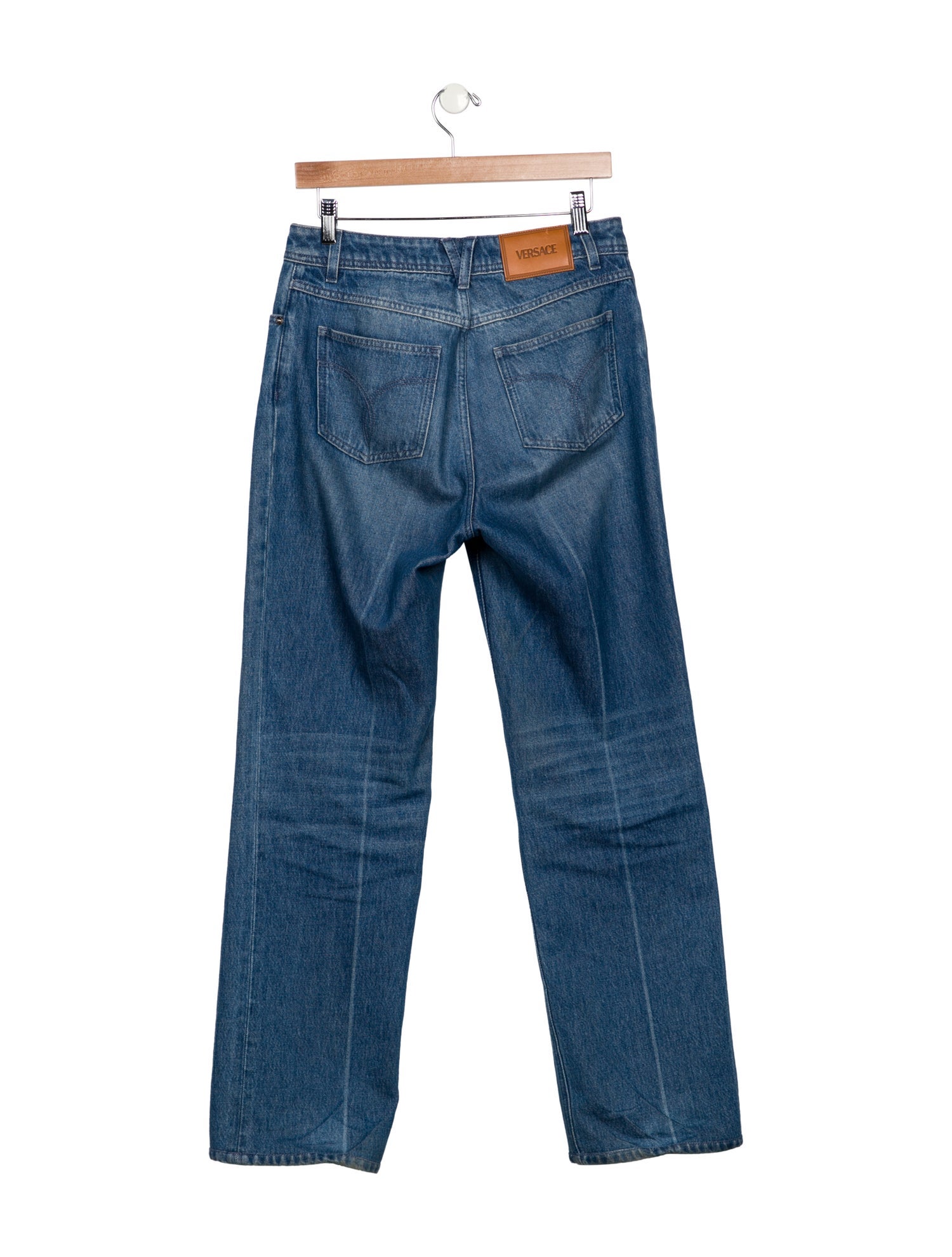 Versace High-Rise Wide Leg Jeans