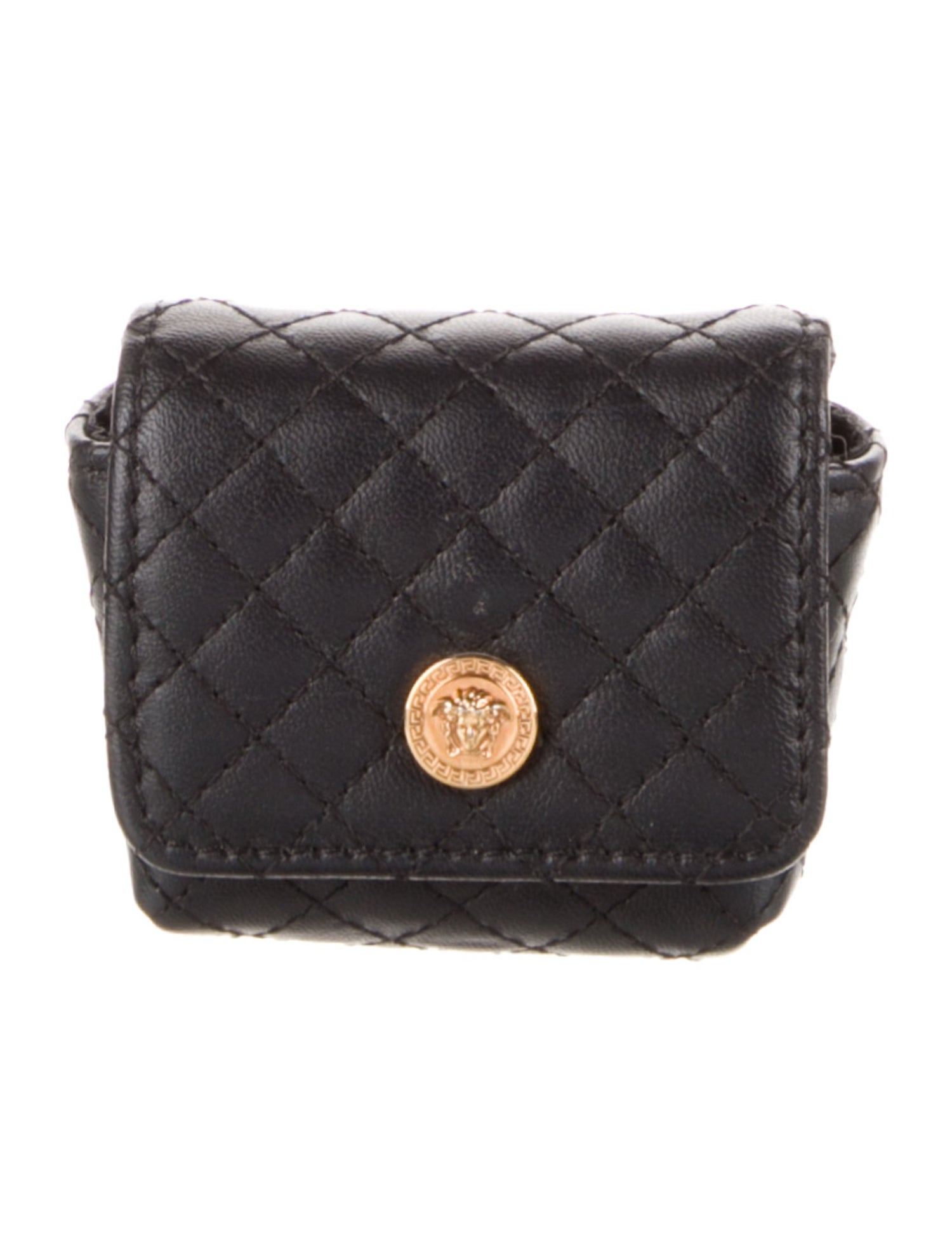 Versace Leather Coin Pouch - Black Wallets, Accessories - VES181184 | The  RealReal