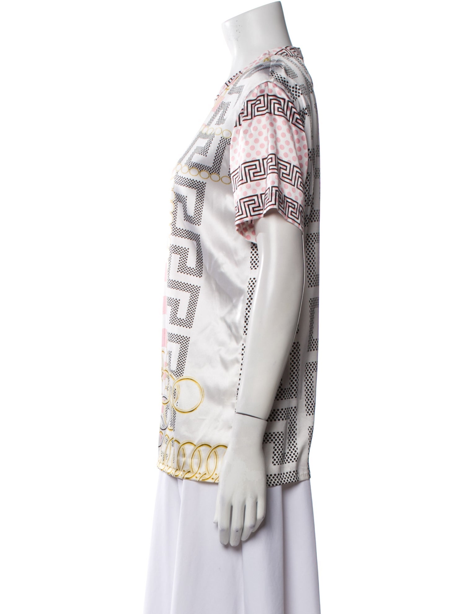 Versace Silk Printed T-Shirt
