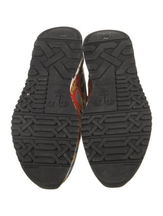 Versace Canvas Printed Athletic Sneakers