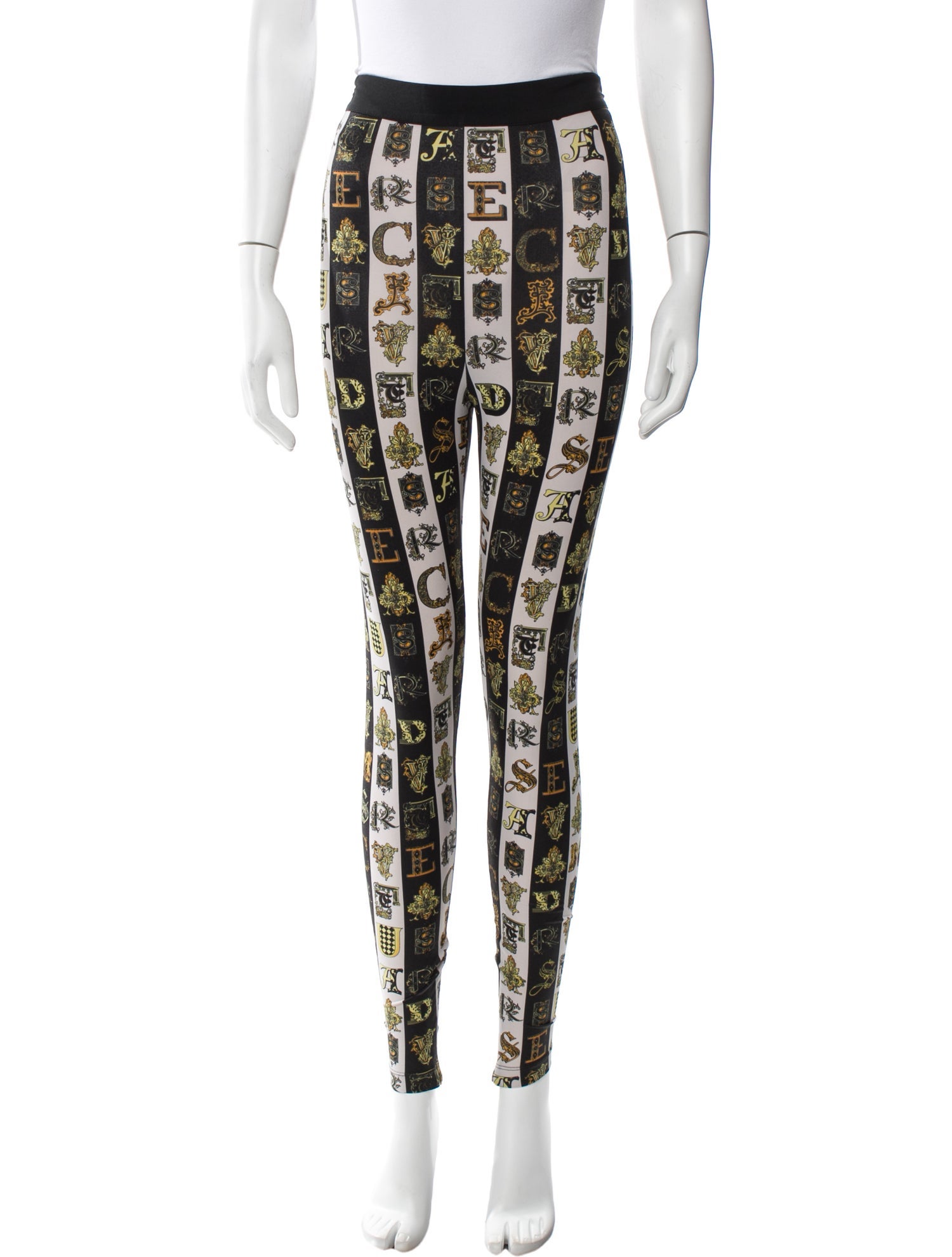 Versace Nylon Skinny Leg Pants
