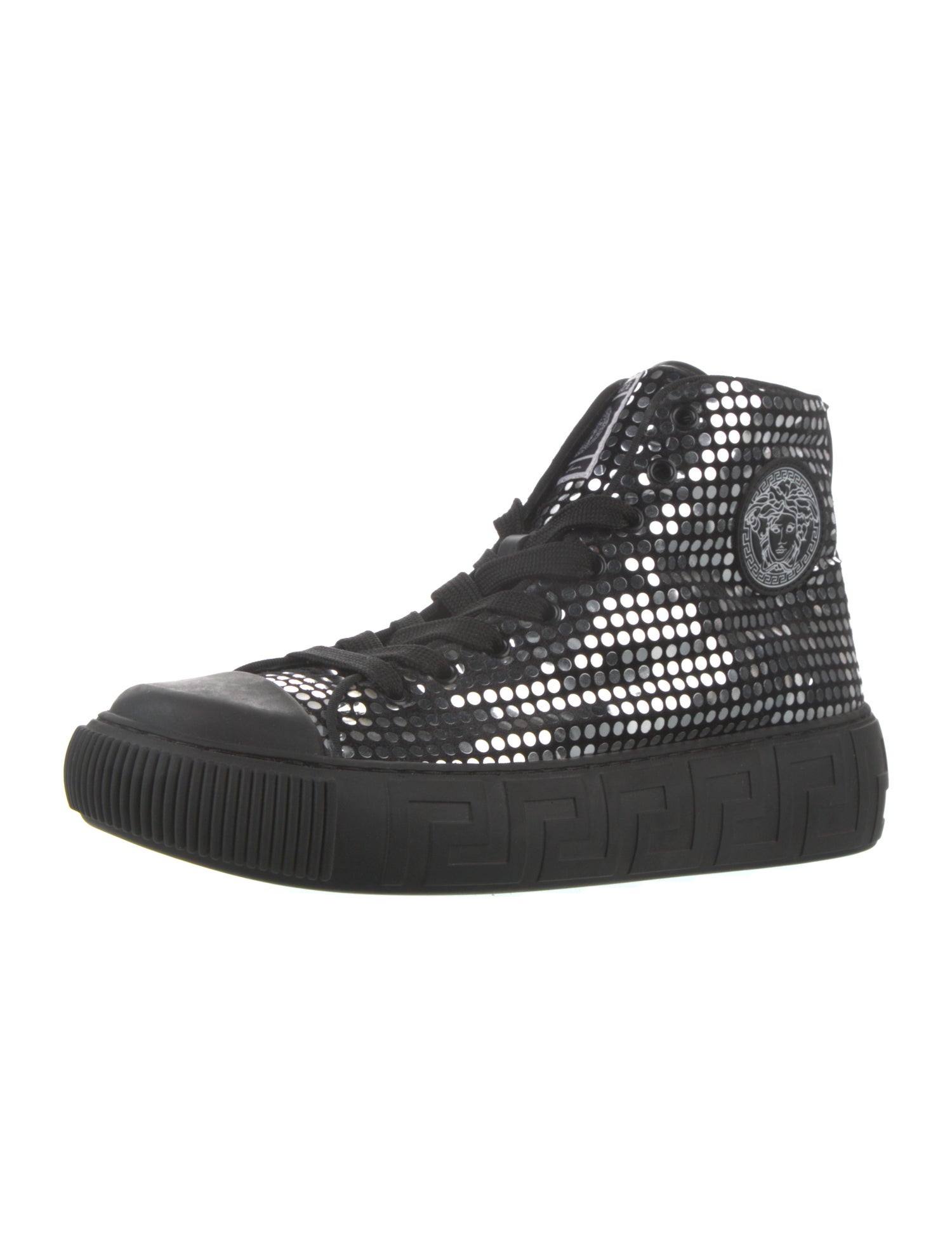 Versace Sequins Printed Sneakers