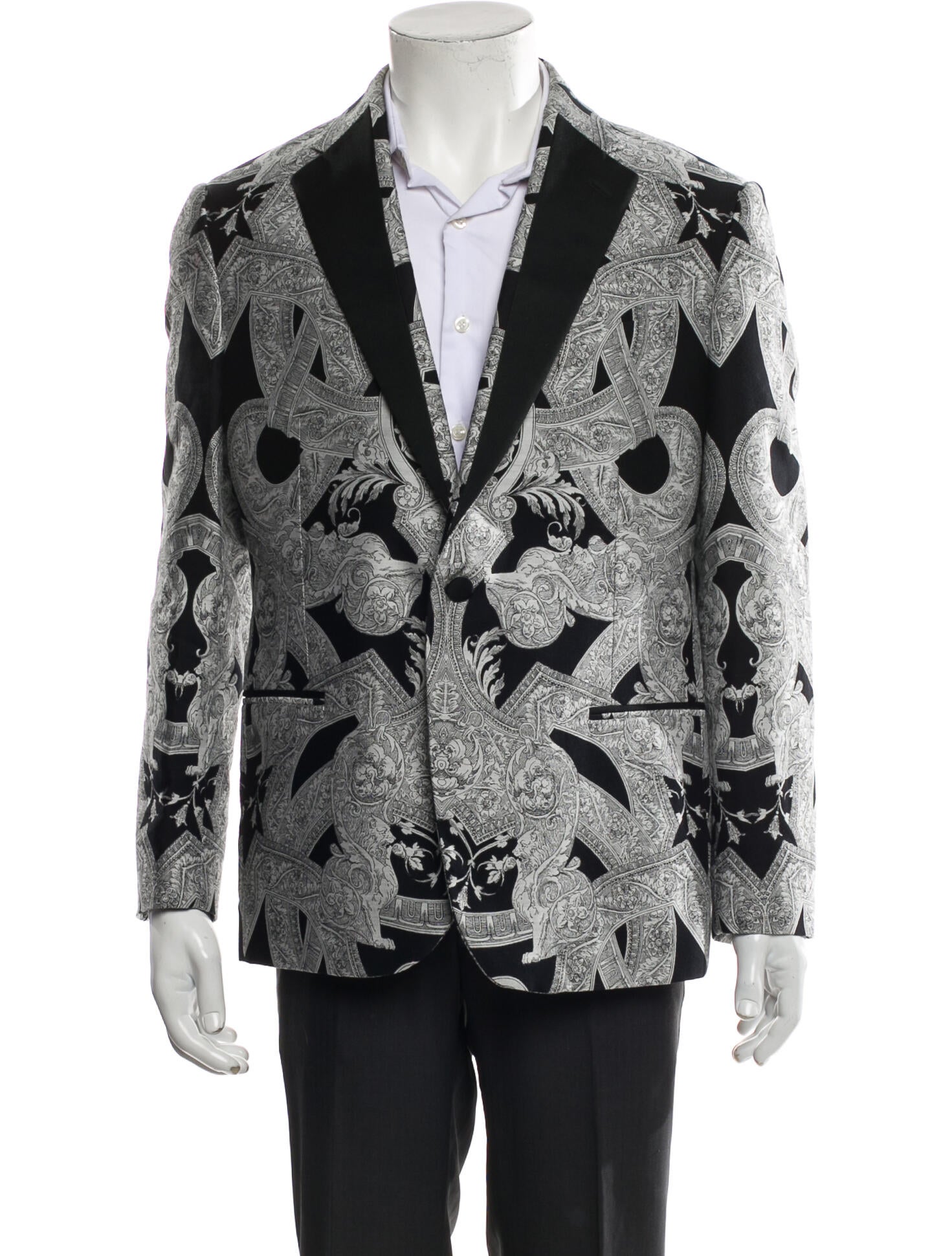 Versace Paisley Print Suit