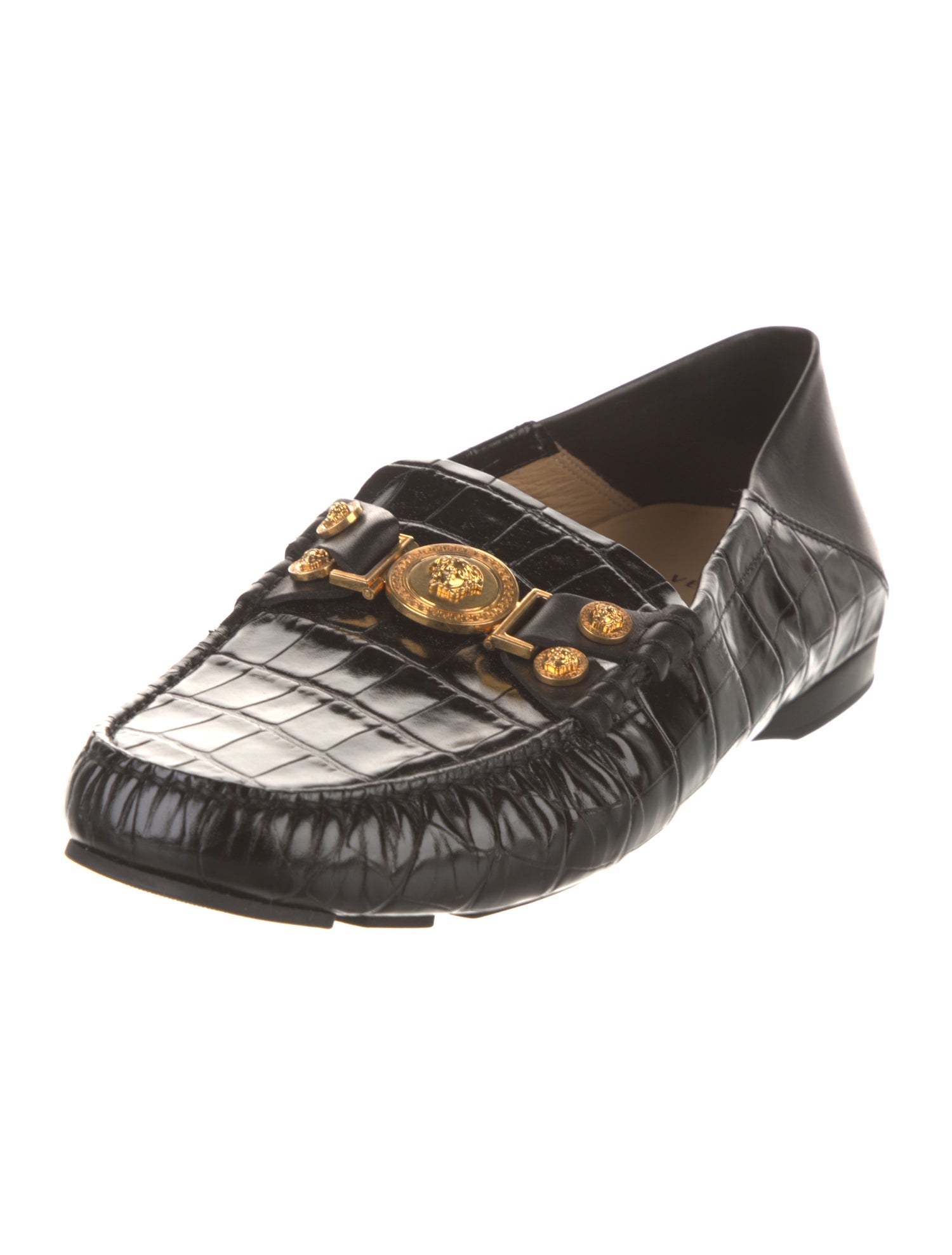 Versace Leather Loafers