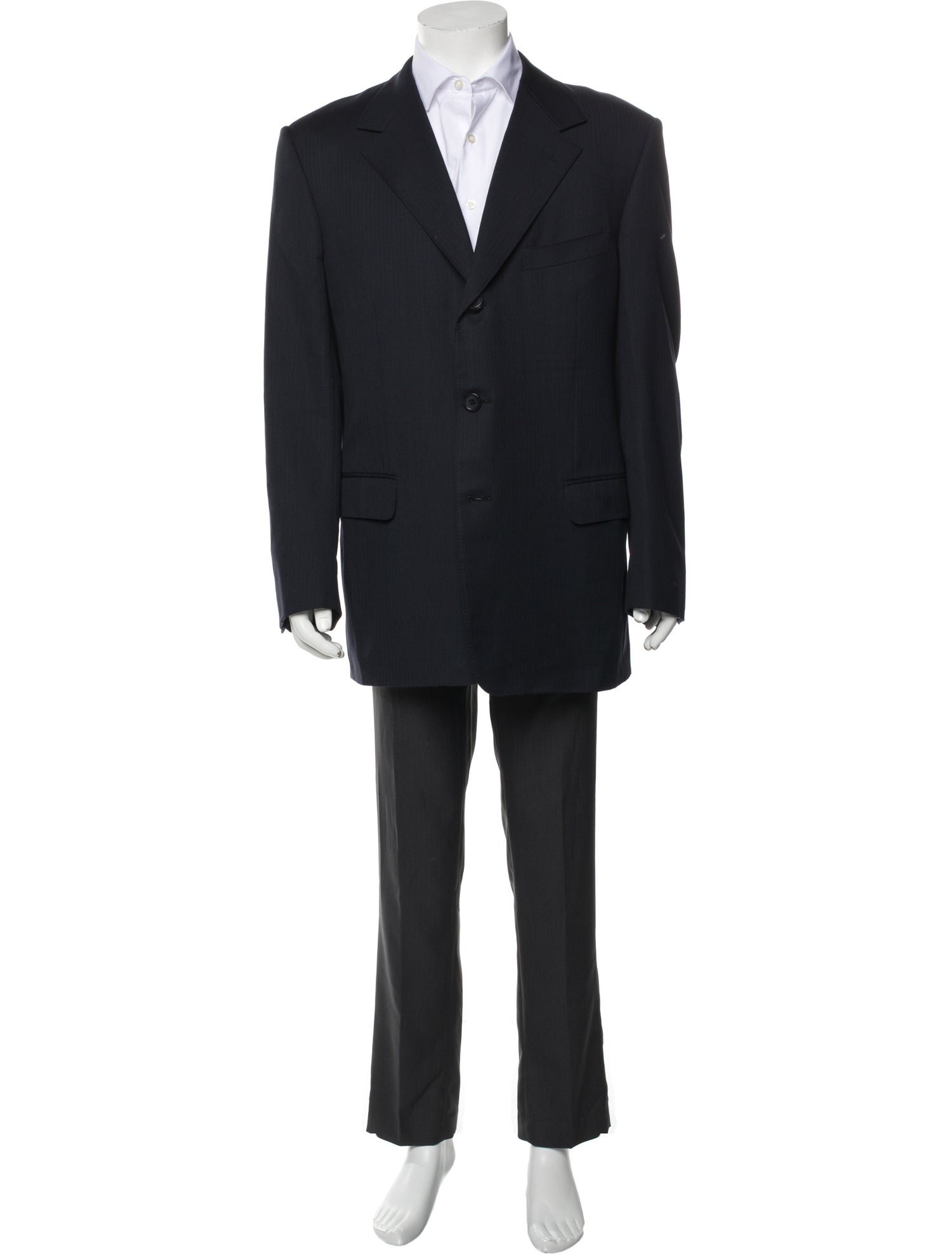 Versace Medusa Insignia Wool Overcoat