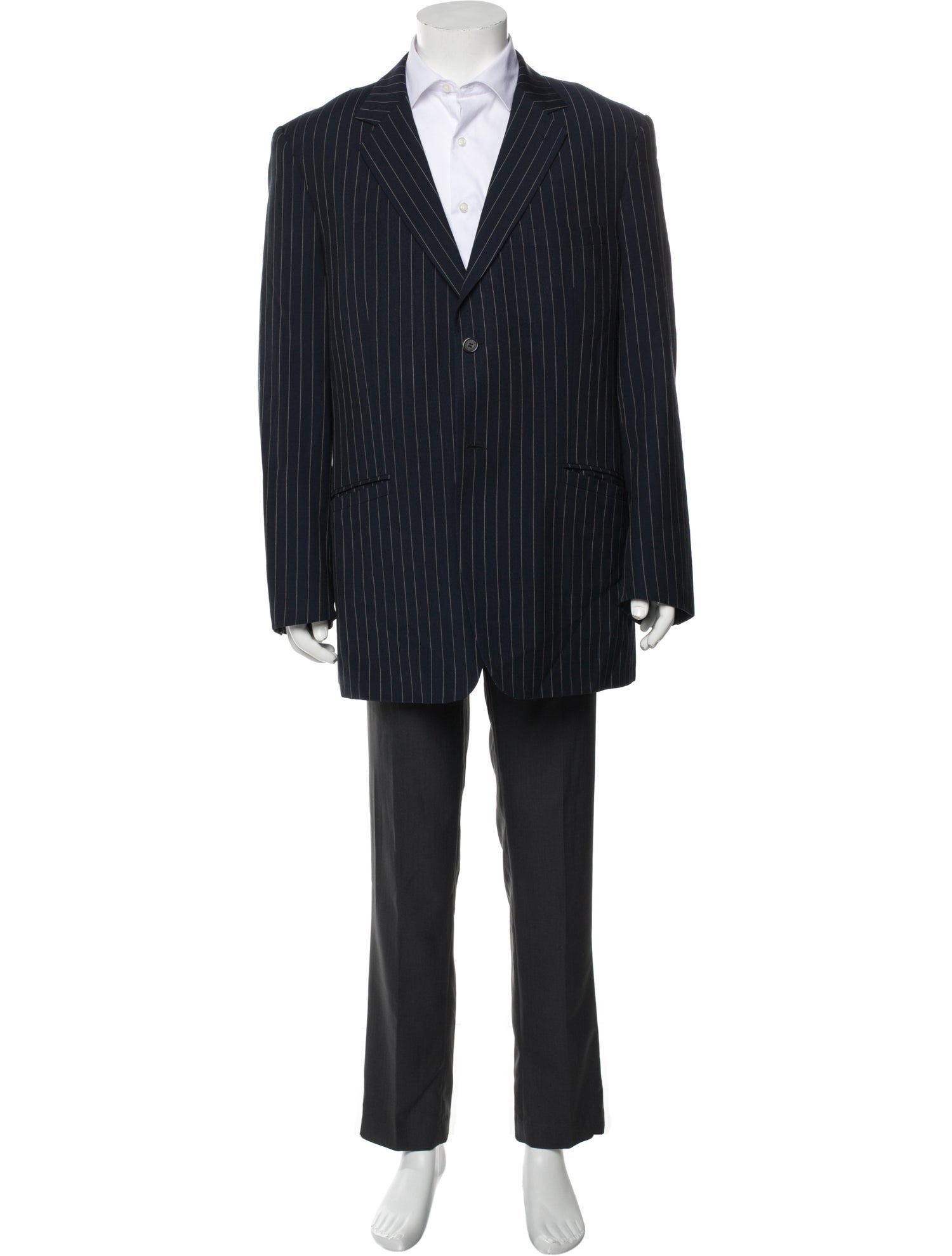 Versace Wool Striped Blazer
