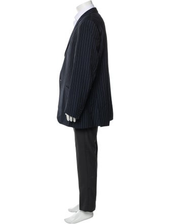 Versace Wool Striped Blazer