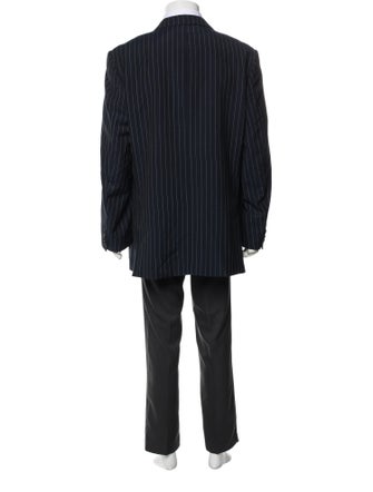 Versace Wool Striped Blazer