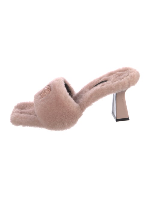 Versace Shearling Slides